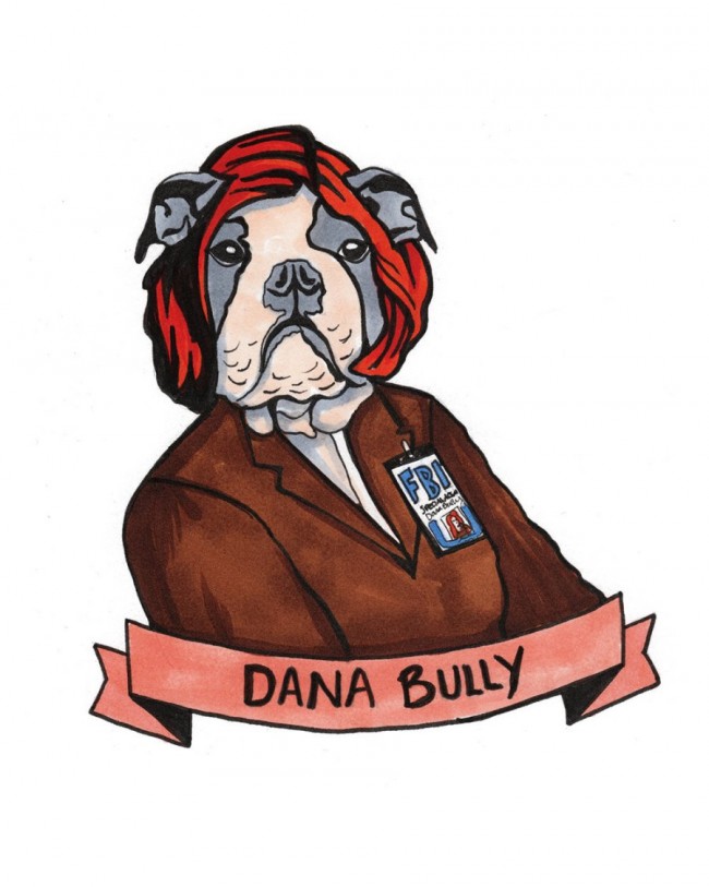 Fox Meowder and Dana Bully X-Files Prints