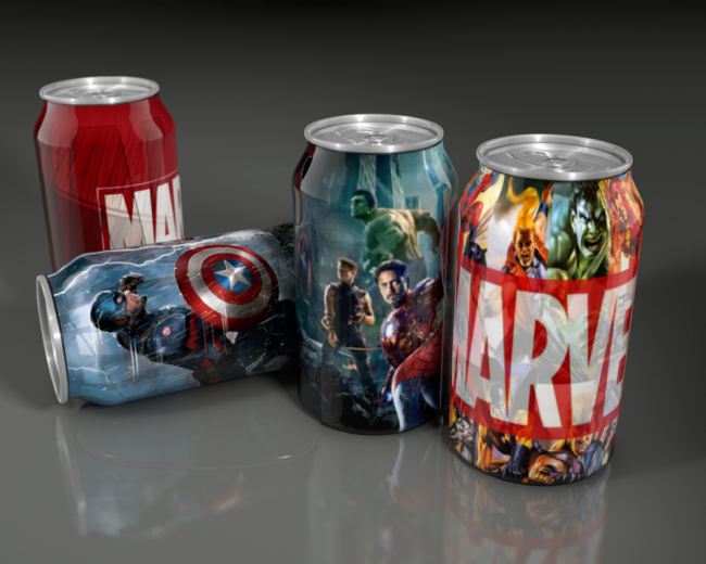 Fun Marvel Soda Can Concept