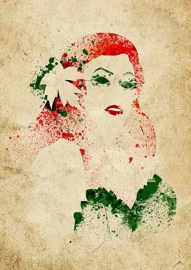 Fun Paint Splatter Villain Art