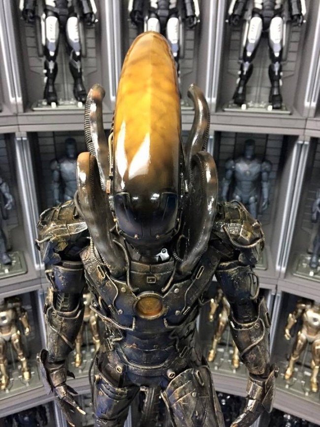 Iron Man Alien Xenomorph Action Figure Mashup