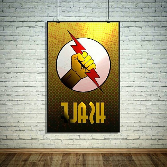 The Flash and Reverse Flash Superhero Poster Set