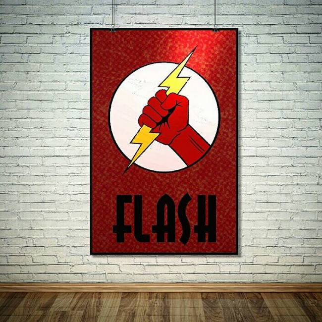 The Flash and Reverse Flash Superhero Poster Set