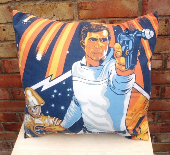 Vintage Geek Fabric Pillows