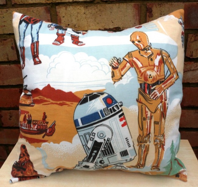 Vintage Geek Fabric Pillows