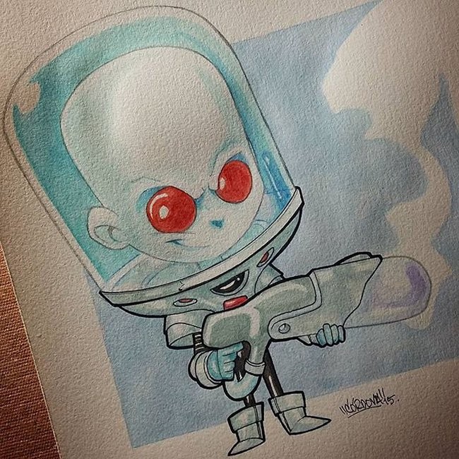 Cute Batman Watercolors