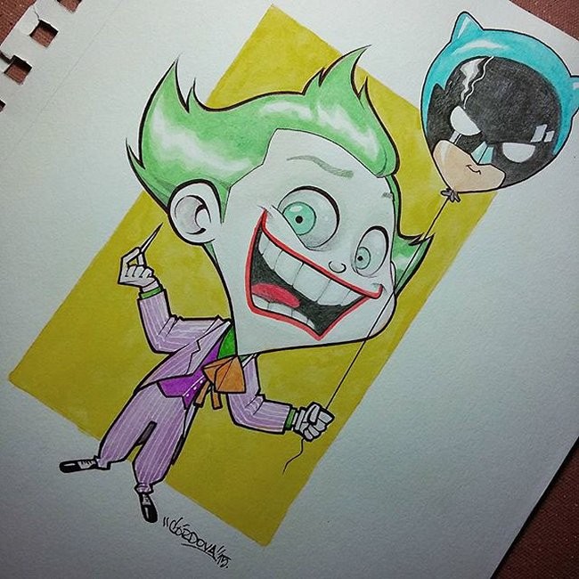 Cute Batman Watercolors