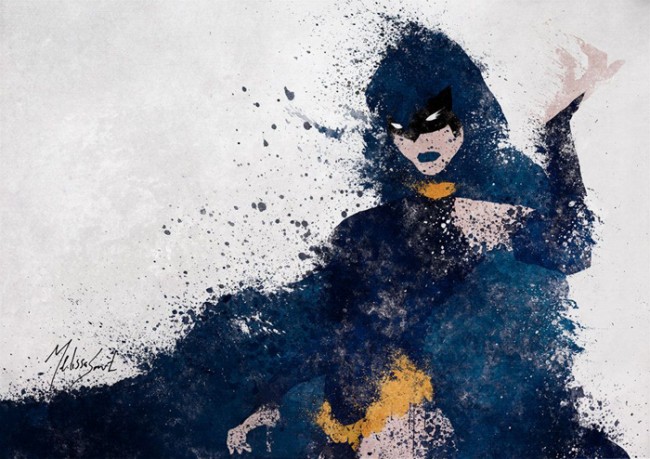 DC Comics Splatter Art