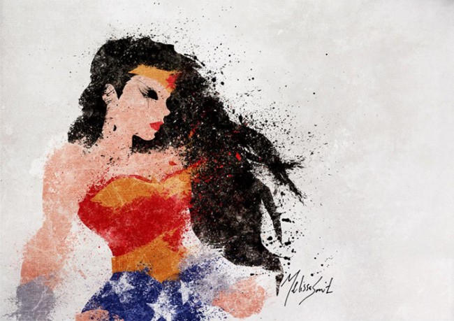 DC Comics Splatter Art