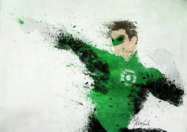 DC Comics Splatter Art