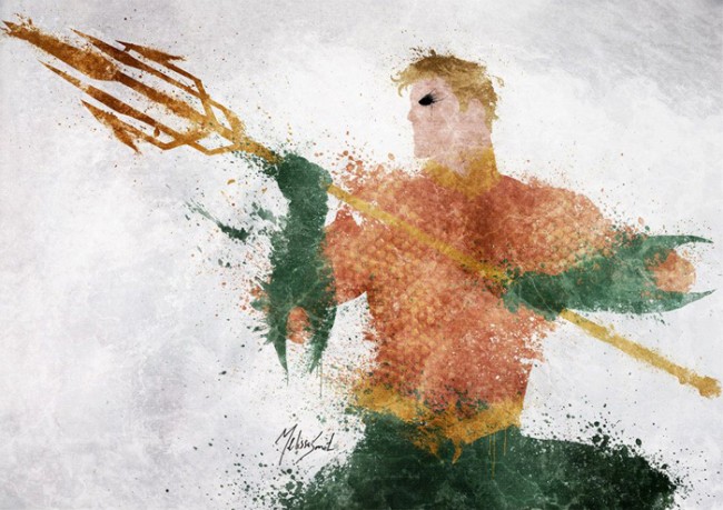 DC Comics Splatter Art