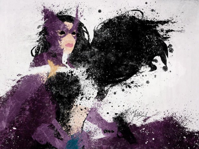 DC Comics Splatter Art