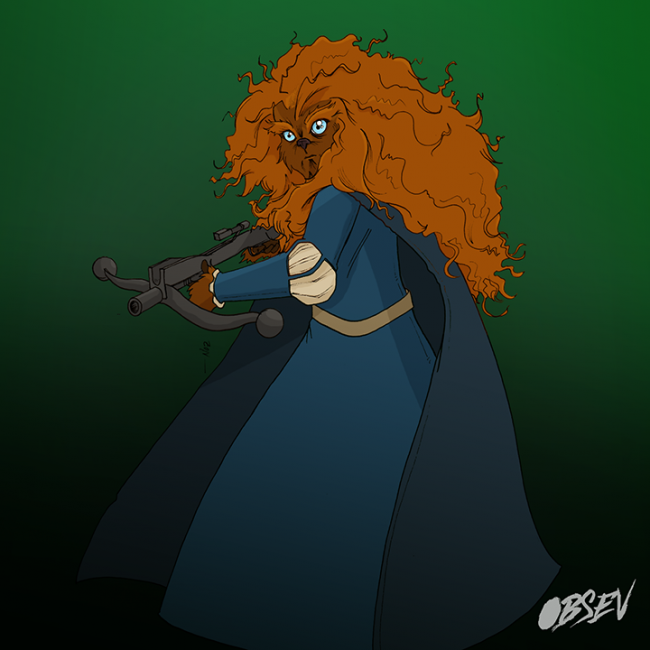 Disney Princesses as Wookiees