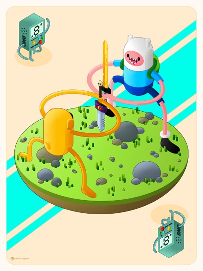 Fun Adventure Time Playing Card Art