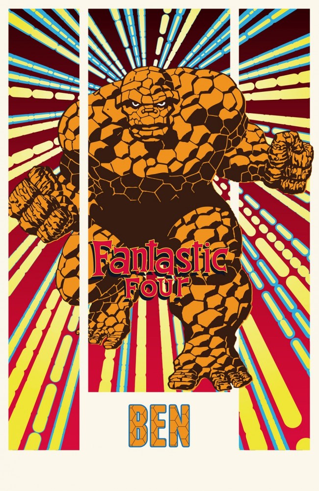 Retro Pop Style Marvel Movie Posters