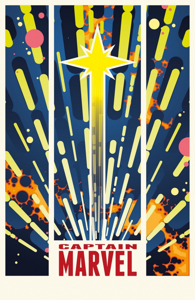 Retro Pop Style Marvel Movie Posters
