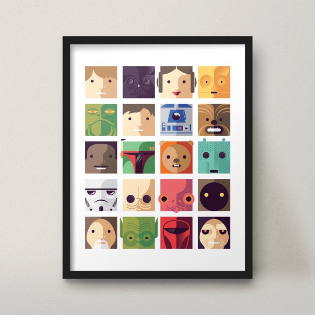 Simple Pop-culture Character Illustrations by Jeff Langevin
