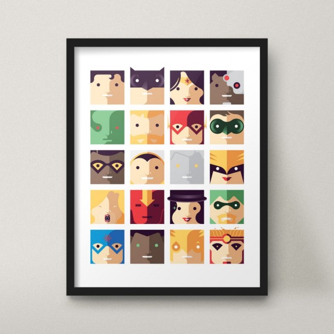 Simple Pop-culture Character Illustrations by Jeff Langevin