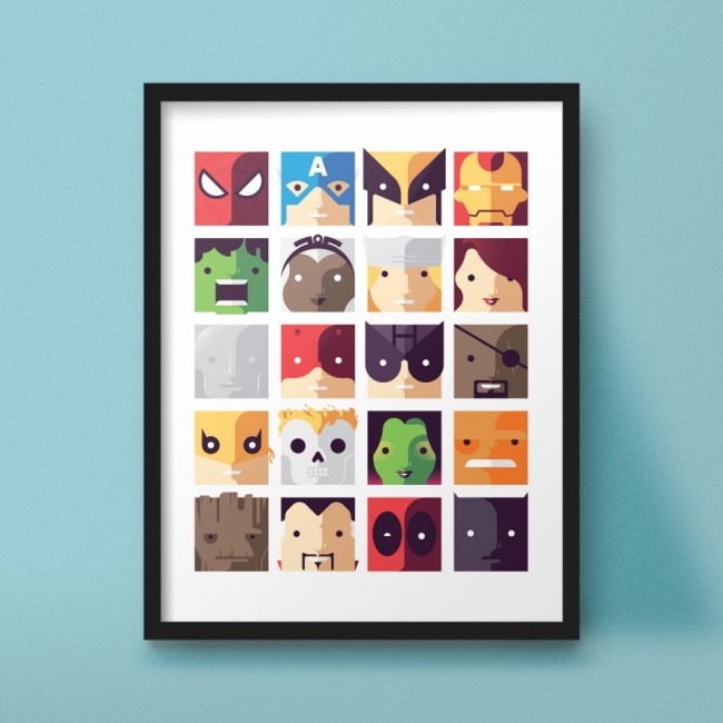 Simple Pop-culture Character Illustrations by Jeff Langevin