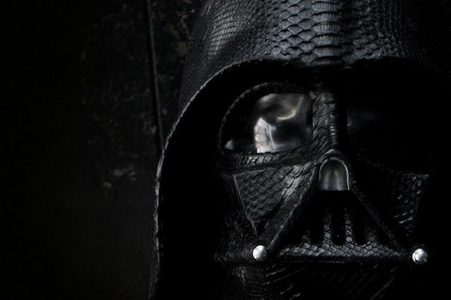 Snake Skin Covered Darth Vader Helmet