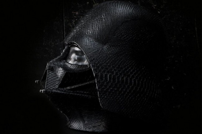 Snake Skin Covered Darth Vader Helmet