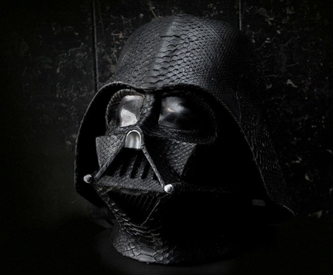 Snake Skin Covered Darth Vader Helmet