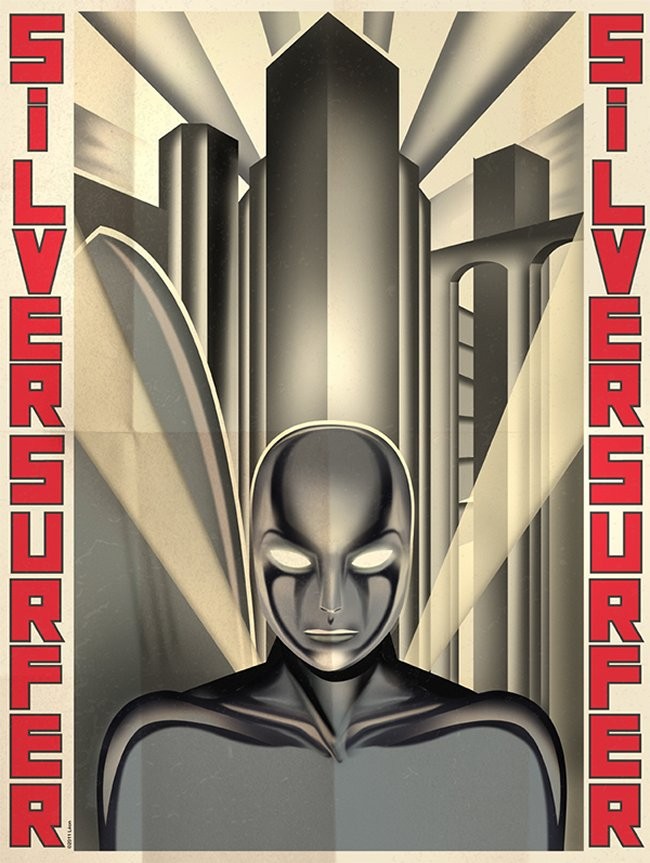Soviet Style Comic Book Hero Art
