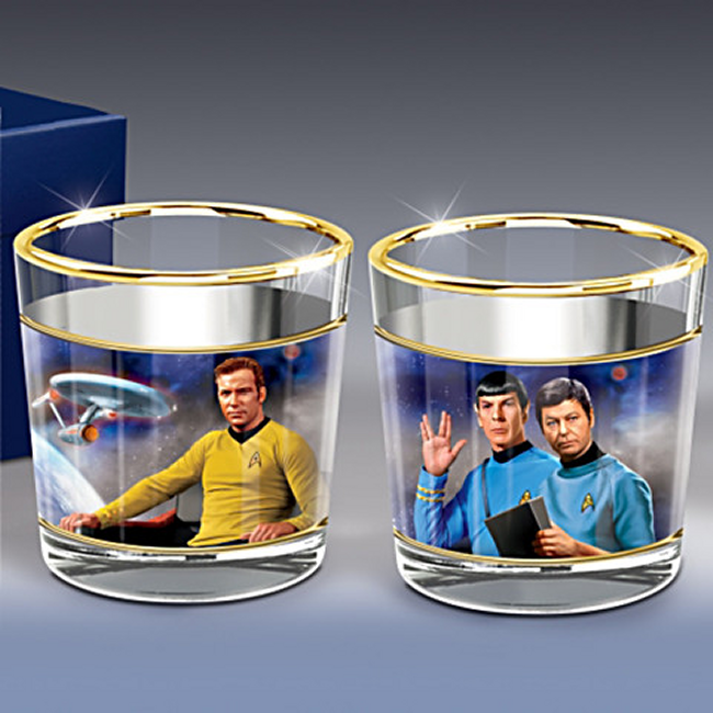 Star Trek Legacy Crystal Decanter Set