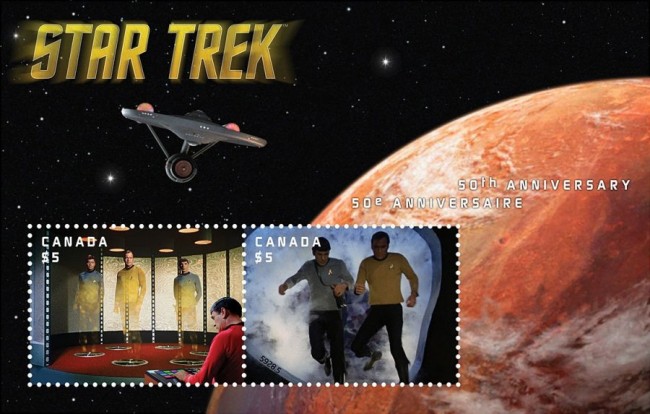 Star Trek Stamps From Canada Post