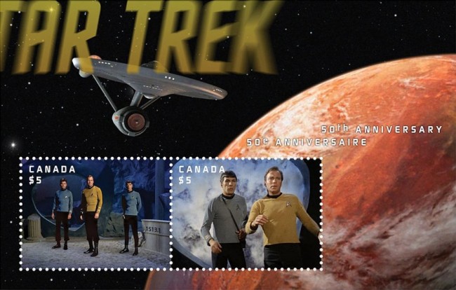 Star Trek Stamps From Canada Post