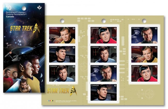 Star Trek Stamps From Canada Post
