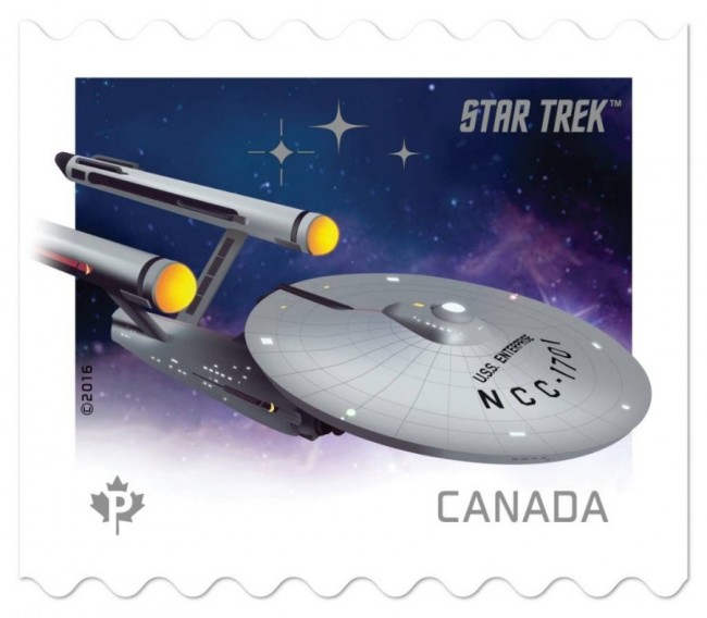 Star Trek Stamps From Canada Post