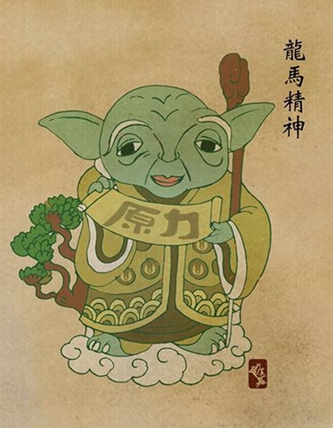 Star Wars Characters Done In Chinese Art Style