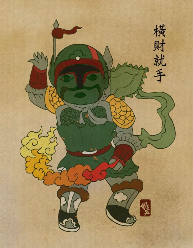 Star Wars Characters Done In Chinese Art Style