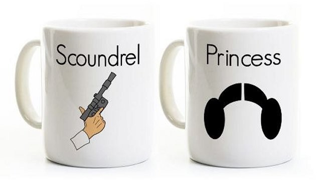 Star Wars Scoundrel and Princess Mug Set