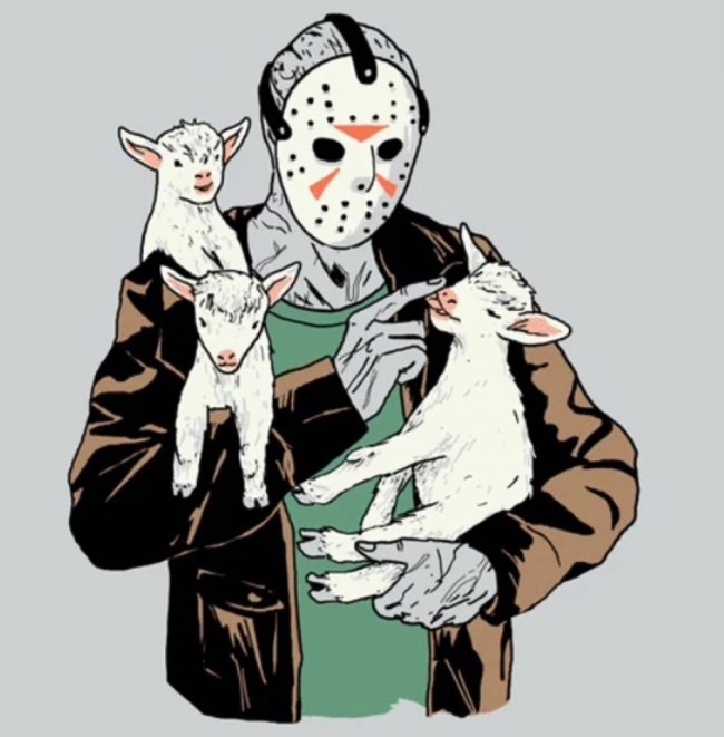 80's Pop Culture Icons Holding Cute Animals