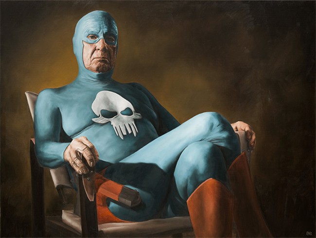 Aging Superhero Paintings