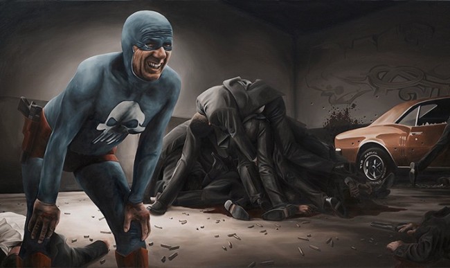 Aging Superhero Paintings