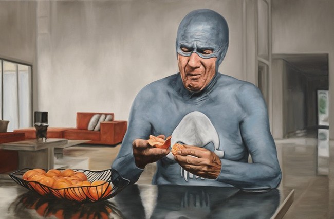 Aging Superhero Paintings