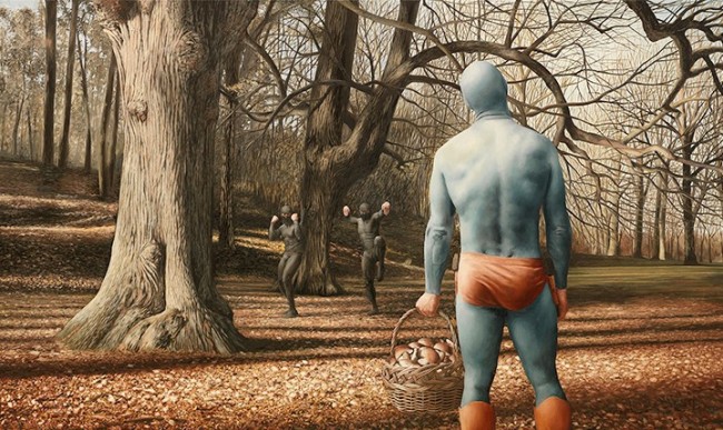 Aging Superhero Paintings