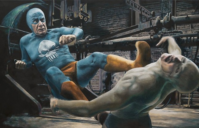 Aging Superhero Paintings