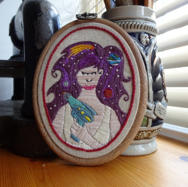 Awesome Hand-Stitched Geek Pop Culture Portraits
