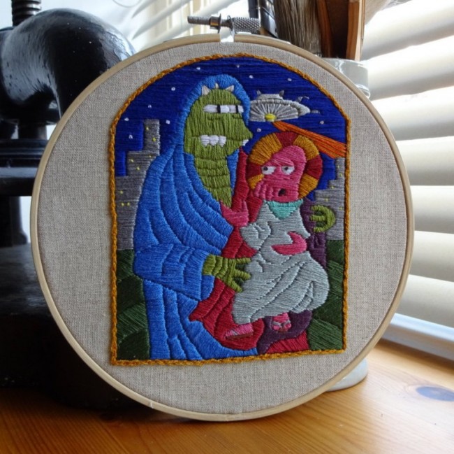 Awesome Hand-Stitched Geek Pop Culture Portraits