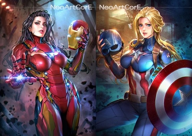 Beautiful Fan Art Makes Marvel Superheroes Female