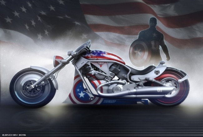 Captain America's Bike