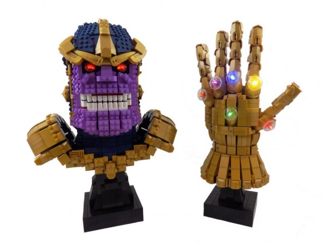 Cool LEGO Thanos and Infinity Gauntlet