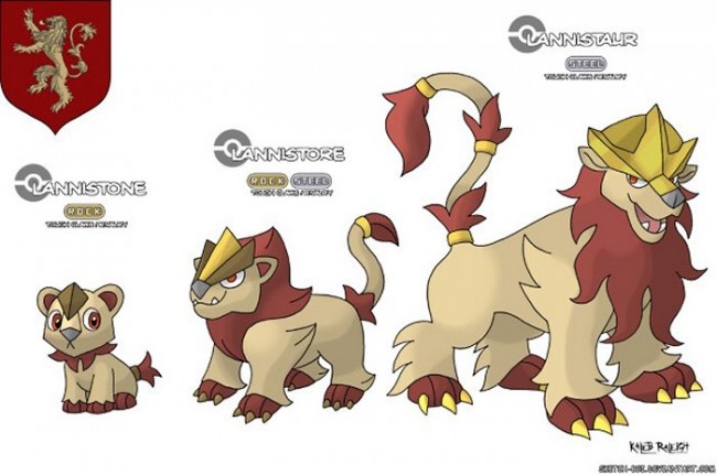 Game Of Thrones Houses As Pokemon