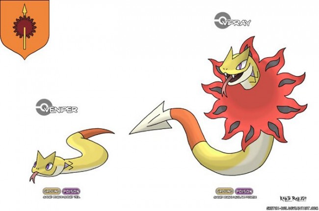 Game Of Thrones Houses As Pokemon