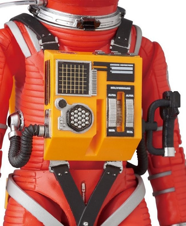 Medicom MAFEX 2001 A Space Odyssey Spacesuits in Red and Yellow