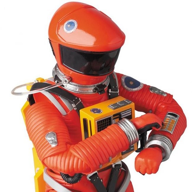 Medicom MAFEX 2001 A Space Odyssey Spacesuits in Red and Yellow