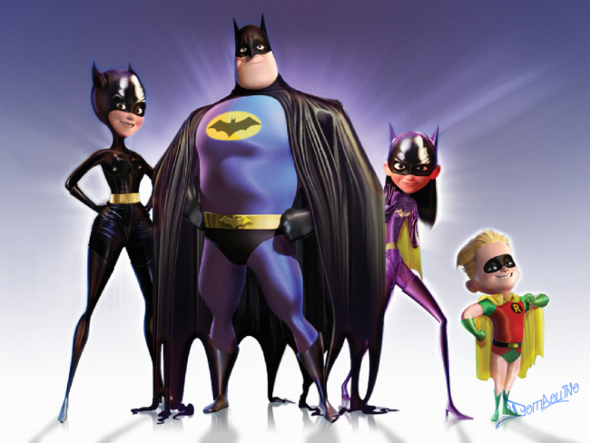 Pixar Style Batman Characters
